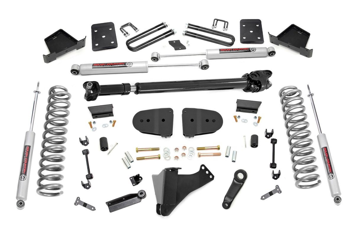 Ford F-250 Super Duty Suspension Lift Kit - Rough Country - 6 Inch Lift | Diesel | OVLD | D/S - 2023+